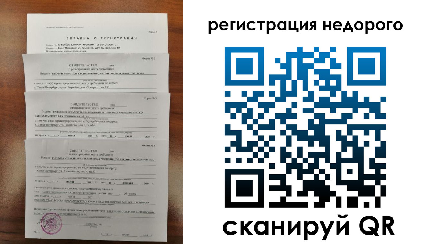 временная регистрация купить в Пикалёво
